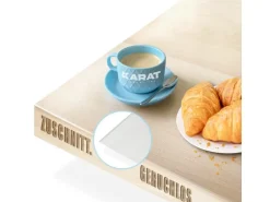 KARAT Tischfolie Empire mit Abgeschrägter Kante Transparent 90 x 205 cm