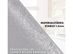 KARAT Tischfolie Empire mit Abgeschrägter Kante Hellgrau 80 x 55 cm