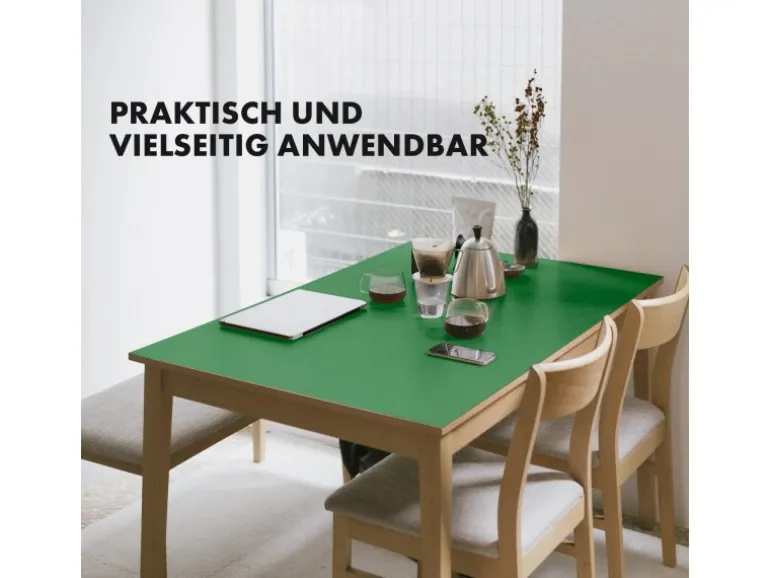 KARAT Tischfolie Empire mit Abgeschrägter Kante Grün 80 x 45 cm