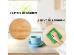 KARAT Tischfolie Empire mit Abgeschrägter Kante Transparent 40 x 200 cm