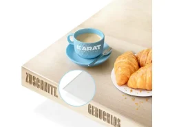 KARAT Tischfolie Empire mit Abgeschrägter Kante Transparent 60 x 140 cm