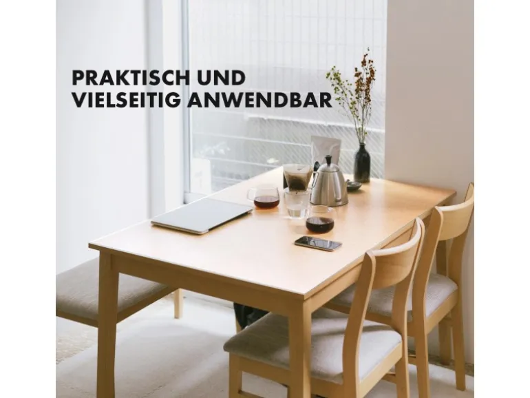 KARAT Tischfolie Empire mit Abgeschrägter Kante Transparent 80 x 125 cm