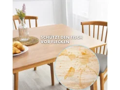 KARAT Tischfolie Empire mit Abgeschrägter Kante Transparent 80 x 130 cm