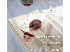 KARAT Tischfolie Imperial Transparent Mattiert mit Abgeschrägter Kante 100 x 135 cm