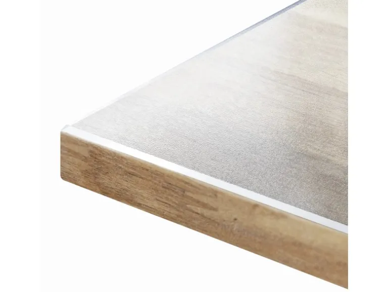 KARAT Tischfolie Imperial Transparent Mattiert mit Abgeschrägter Kante 105 x 210 cm