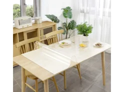 KARAT Tischfolie Imperial Transparent Mattiert mit Abgeschrägter Kante 80 x 160 cm