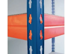 KARAT Weitspannregal Schwerlastregal Blau-Orange Traglast 1200 kg 160 x 150 x 80 cm