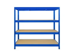 KARAT Weitspannregal Schwerlastregal Blau Traglast 1200 kg 200 x 150 x 60 cm