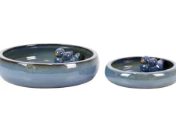 Keramik Vogeltränke Blau 140 glasiert (Ø x H) 24 x 5,5 cm