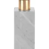 Kerzenhalter Modern Antique 10 cm x 4,5 cm x 4,5 cm Weiß-Grau