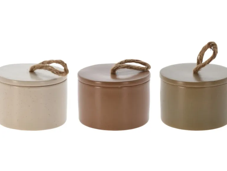 Kerzentopf mit Deckel Ø 10 cm x 7 cm Farbauswahl