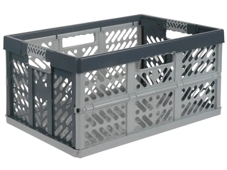 Klappbox mit Softgriff Silber-Anthrazit 45 l