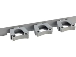 Klemmhaken-Schiene Metall/Kunststoff 3,5 cm x 35 cm Weiß-Alu