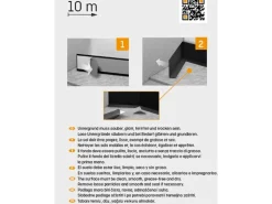 Knickwinkel Schwarz selbstklebend 48 mm x 13 mm Länge 10000 mm