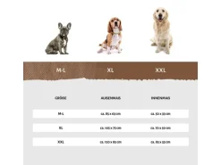 Knuffelwuff Hundebett Lotte Velours XXL 120 x 85cm Grau