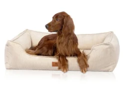 Knuffelwuff Hundebett Nunavut Orthopädisch Cord XL 105 x 75cm Beige