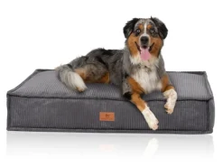 Knuffelwuff Hundekissen Lesedi Cord 135x90cm Grau