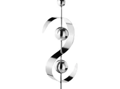 Kobolo Gartenstecker Dekostecker WAVE aus Edelstahl Silber H140 cm