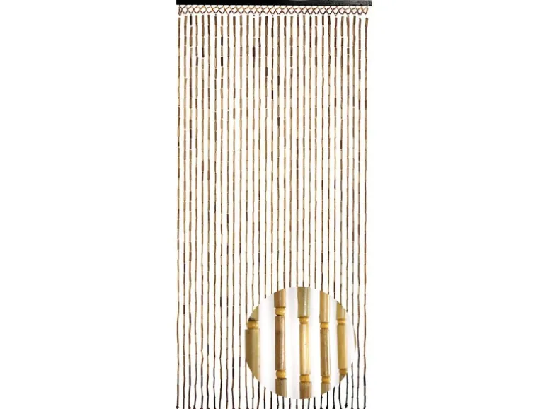 Kobolo Türvorhang Bambusvorhang Insektenschutz BAMBOO 31 Stränge 90x200 cm