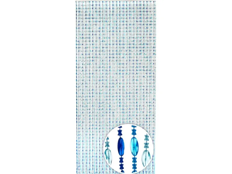 Kobolo Türvorhang OCEAN Kunststoff Blau 72 Stränge 90x200 cm