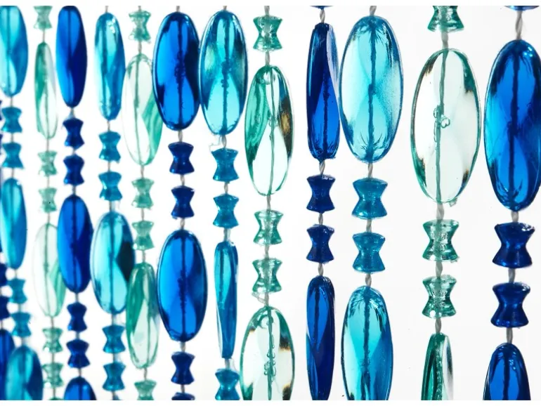 Kobolo Türvorhang OCEAN Kunststoff Blau 72 Stränge 90x200 cm