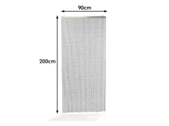 Kobolo Türvorhang Perlenvorhang Dekorationsvorhang NERO 72 Stränge 90x200cm