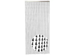 Kobolo Türvorhang Perlenvorhang Dekorationsvorhang NERO 72 Stränge 90x200cm