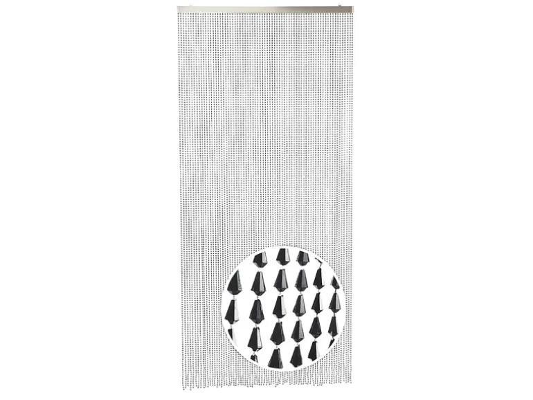 Kobolo Türvorhang Perlenvorhang Dekorationsvorhang NERO 72 Stränge 90x200cm