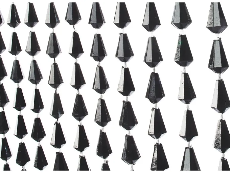 Kobolo Türvorhang Perlenvorhang Dekorationsvorhang NERO 72 Stränge 90x200cm