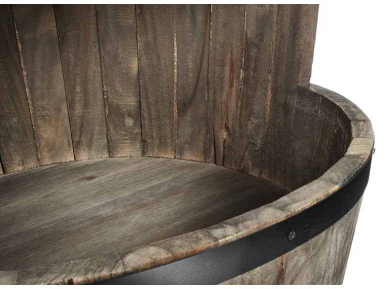 Kobolo Weinregal Bar Spirituosenschrank Anrichte Barregal FASS Braun 48x81 cm