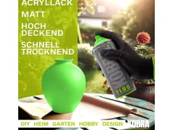 Kobra DIY Fluo Buntlack Spray 400ml Flour Neongrün Matt