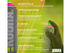 Kobra DIY Fluo Buntlack Spray 400ml Flour Neongrün Matt