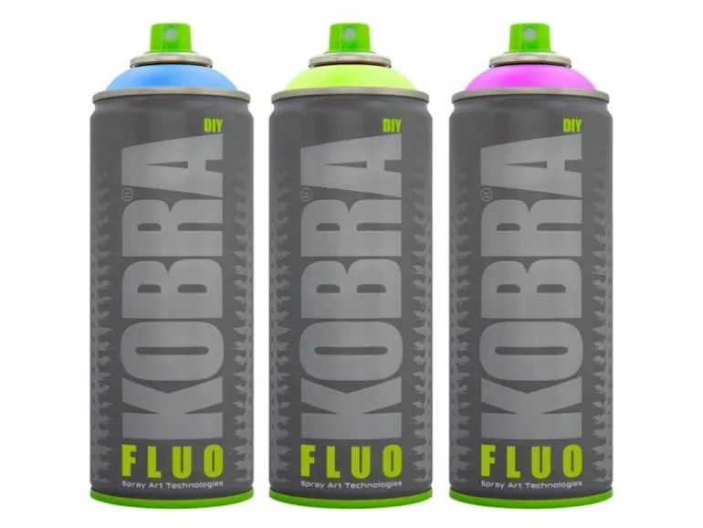 Kobra DIY Fluo Buntlack Spray 400ml Flour Neonrot Matt