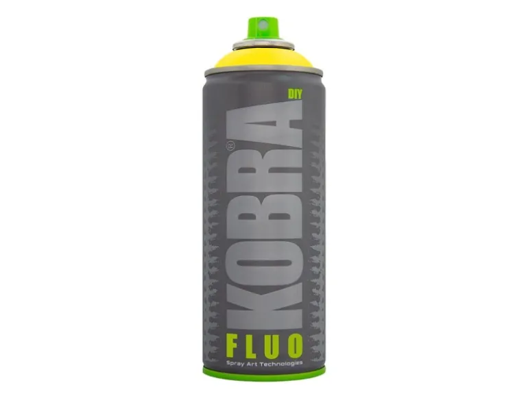 Kobra DIY Fluo Buntlack Spray 400ml Flour Neongelb Matt