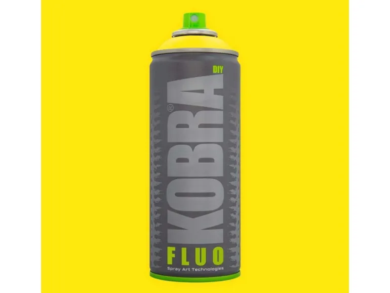 Kobra DIY Fluo Buntlack Spray 400ml Flour Neongelb Matt