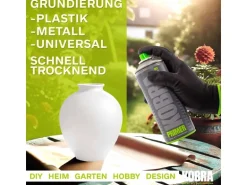 Kobra DIY Grundierspray 400ml Plastik Primer Acryl Grundierung Transparent