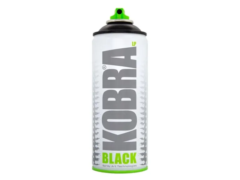 Kobra LP Buntlack Spray 400ml Schwarz Matt