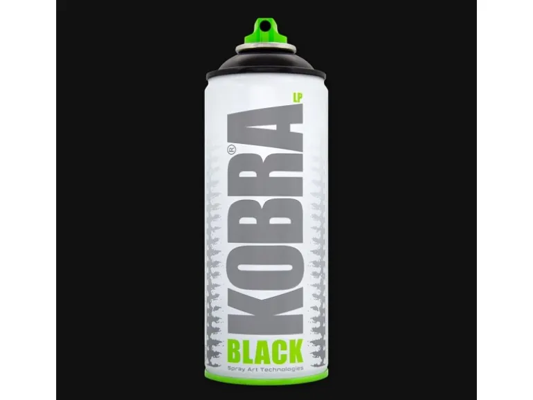 Kobra LP Buntlack Spray 400ml Schwarz Matt