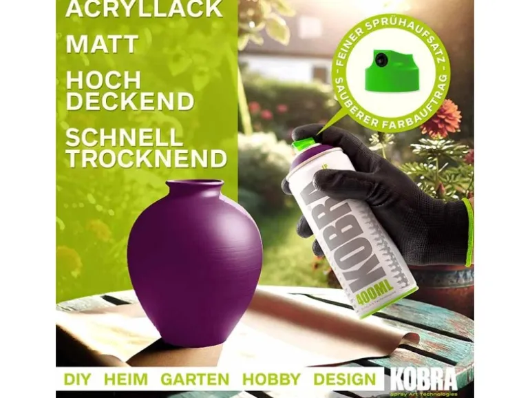 Kobra LP Buntlack Spray 400ml Vampir Violett Matt