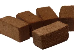 Kokosfaser Ziegel mini - Bodengrund für Terrarien, Insektarien - 5er Set (5 x 2)