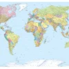 Komar Fototapete Vlies World Map 368 cm x 248 cm FSC® FSC®