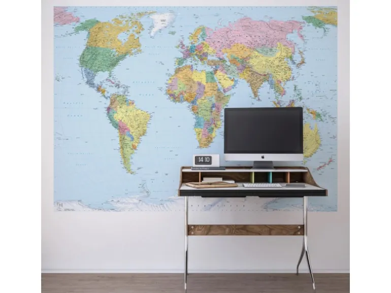 Komar Fototapete World Map 270 x 188 cm