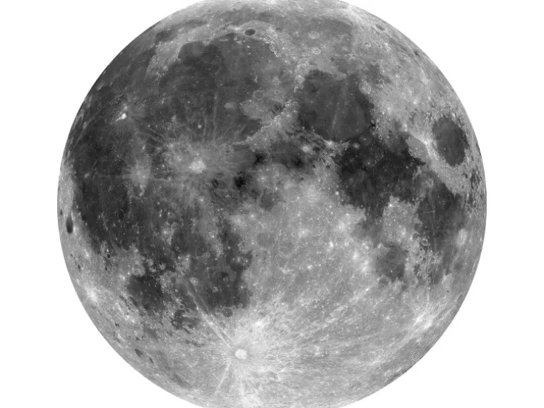 Komar Vlies Fototapete Moon Selbstklebend Ø 125 cm