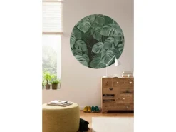 Komar Vlies Fototapete Novel Monstera Selbstklebend Ø 125 cm
