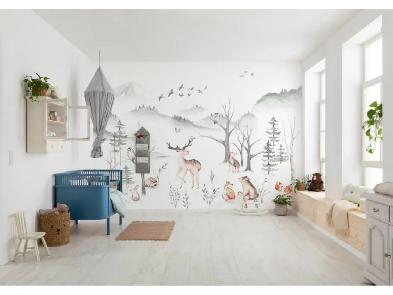Komar Vliesfototapete Cozy Woods 400 cm x 280 cm