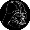 Komar Vliesfototapete Dot Star Wars Ink Vader selbstklebend Ø 125 cm