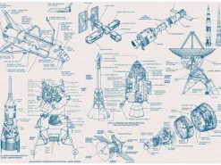 Komar Vliesfototapete Spacecraft Architecture 400 cm x 280 cm