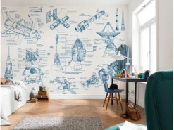 Komar Vliesfototapete Spacecraft Architecture 400 cm x 280 cm