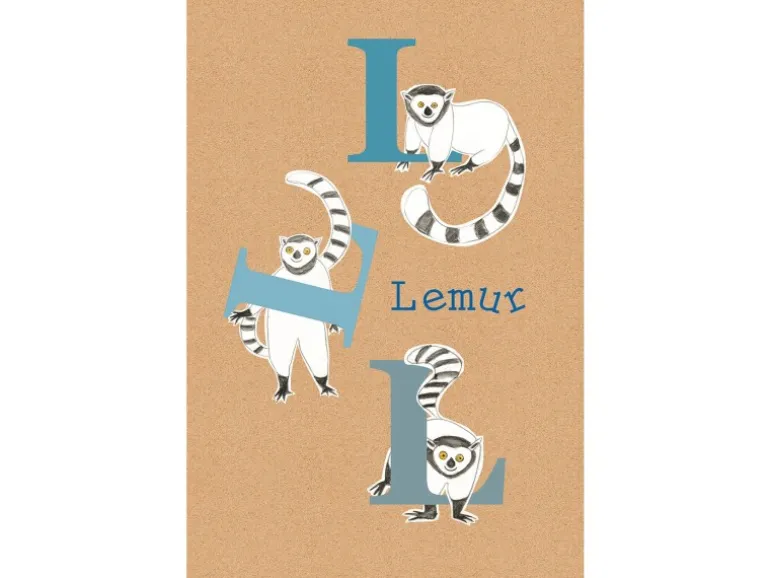 Komar Wandbild ABC Animal L 30 x 40 cm