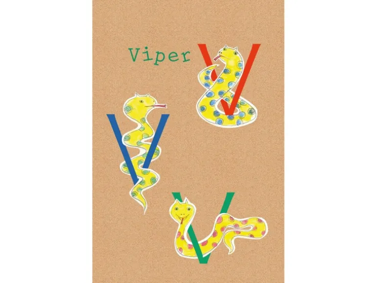Komar Wandbild ABC Animal V 50 x 70 cm